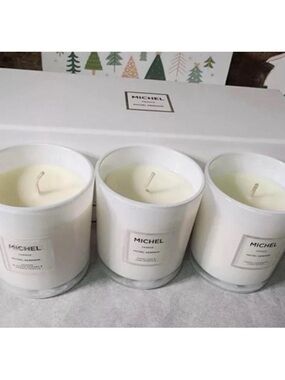 Macy's White Michel Scented Candle Trio